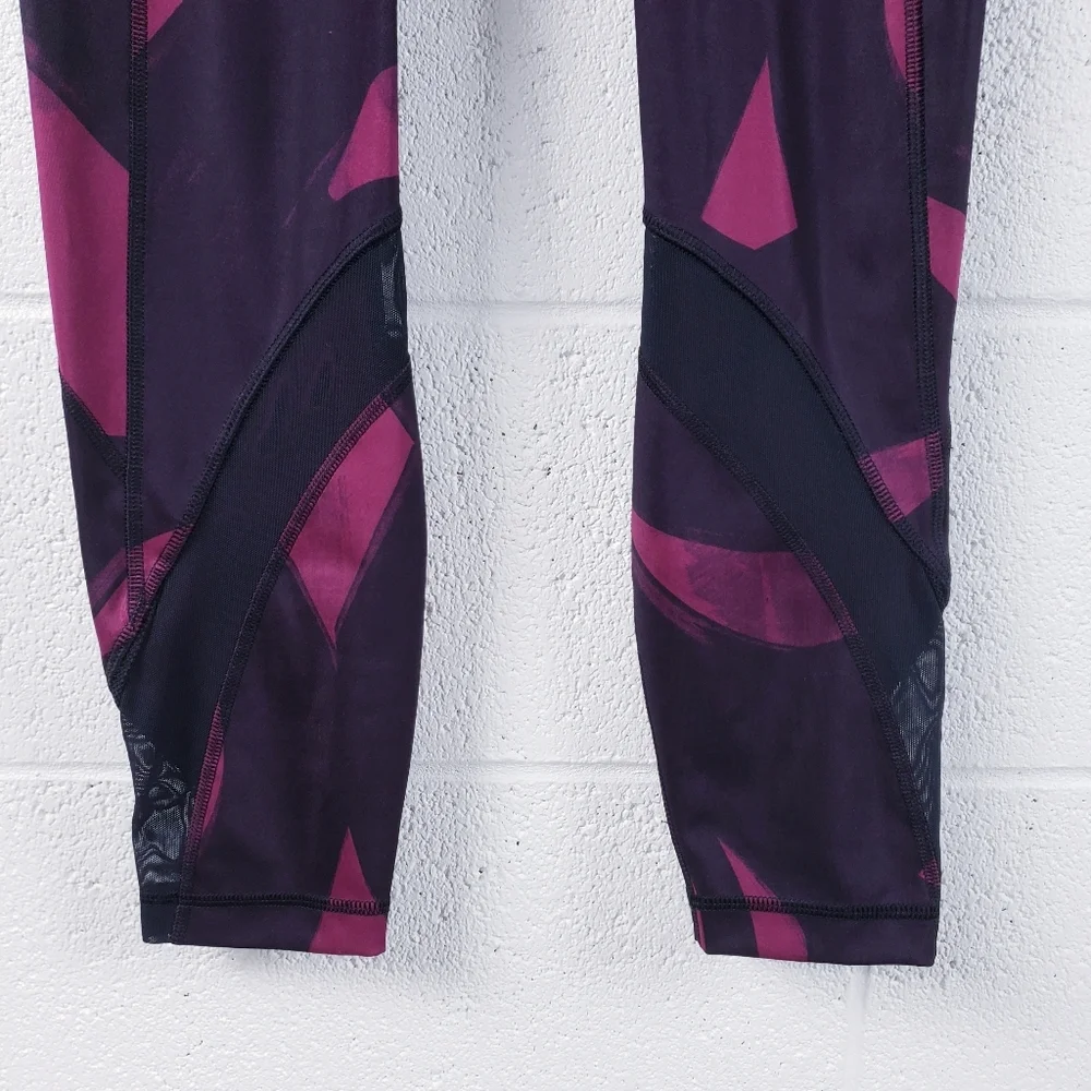 Lululemon‎ All Sport Crop Leggings Purple Black Full On Luxtreme Womens Size 6